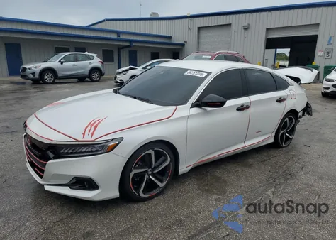 2021 Honda Accord Sport из США, поврежденный, VIN 1HGCV1F3XMA044952
